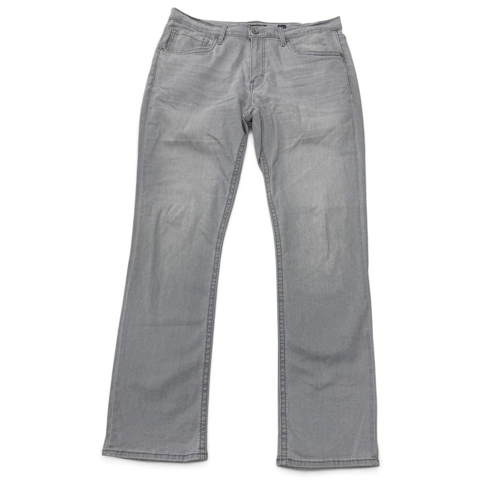 BKE Jake Straight Leg Gray Jeans Mens 38 x 34 Stretch Denim Pants